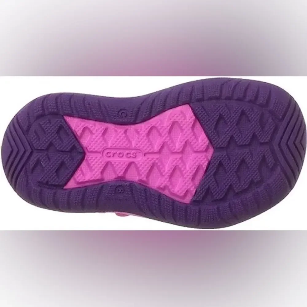 NWT New CROCS Swiftwater Play Land to Water Shoes Neon Magenta Pink Purple 1